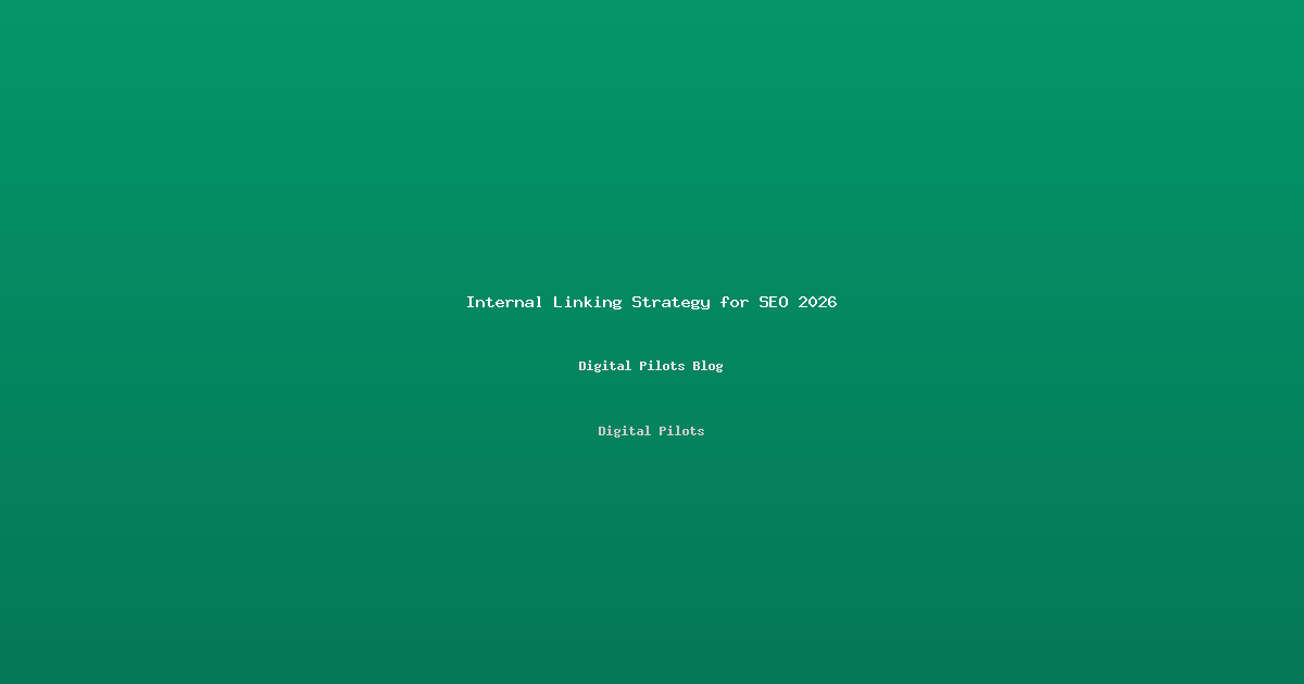 Internal Linking Strategy: How to Build SEO Authority Across Your Website