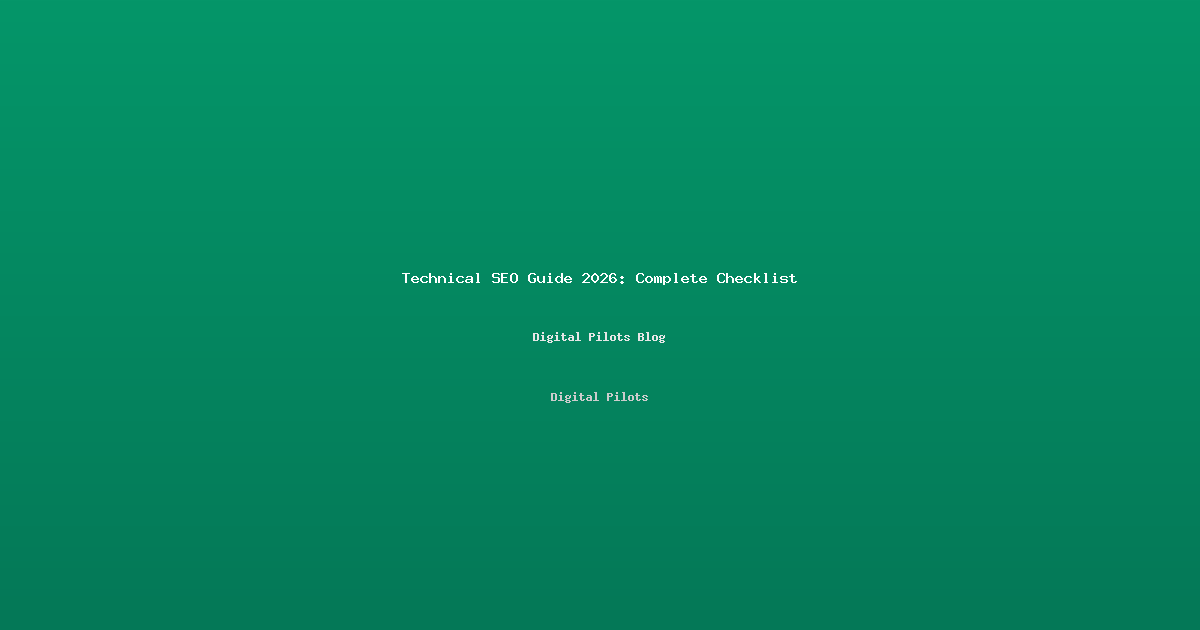 Technical SEO Guide 2026: Log Files, AI Crawlers & INP